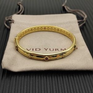 David Yurman Gold and Red Accented Bracelet